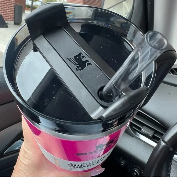 Brand New! Neon Pink 40oz Stanley cup - Picture 4 of 4